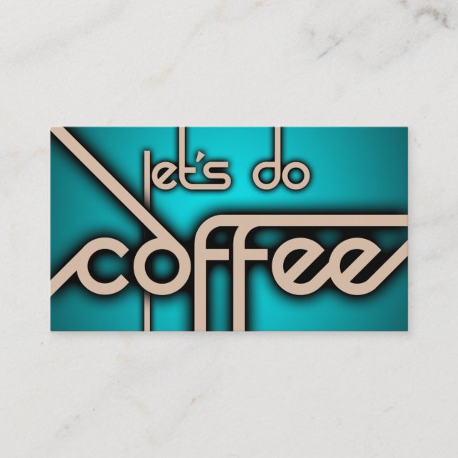 Cartão De Visita vamos de café (Frente)