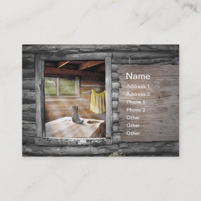 Cartão De Visita Vaqueiro em meu coração (Frente)