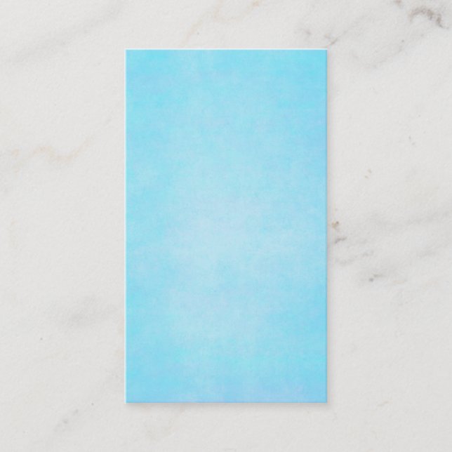 Cartão De Visita Vazio claro azul do modelo da aguarela da cerceta (Frente)