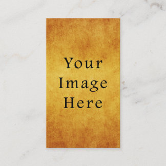 Cartão De Visita Vazio de Papel Dourado para Pergaminho de Colheita