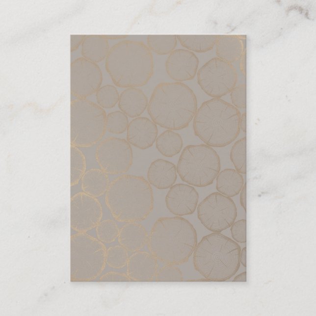 Cartão de visita vazio moderno rústico (Frente)