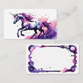 Cartão De Visita Vazio Unicorn Oracle Cards
