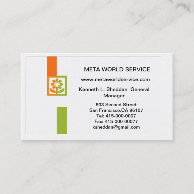 Cartão De Visita VCard QR-CODE (Frente)