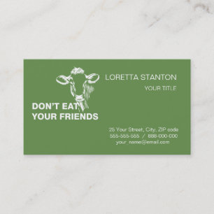 Cartão De Visita Veganismo
