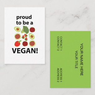 Cartão De Visita Vegano 
