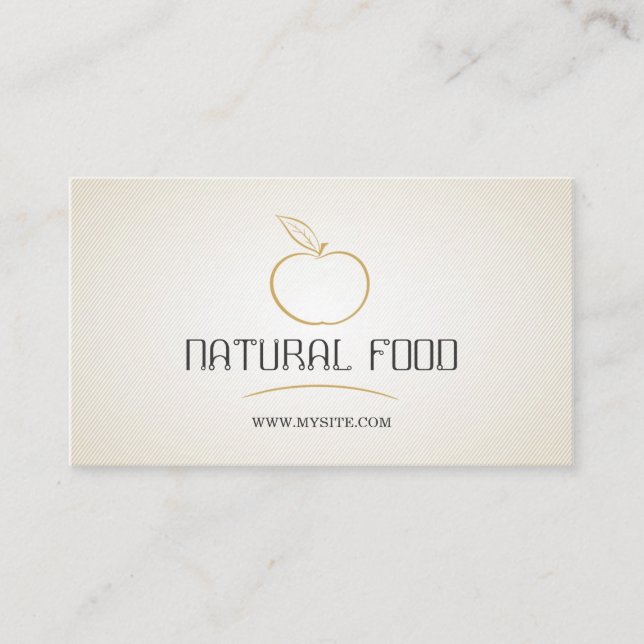 Cartão De Visita Vegetais de frutas/cartão saudável da (Frente)