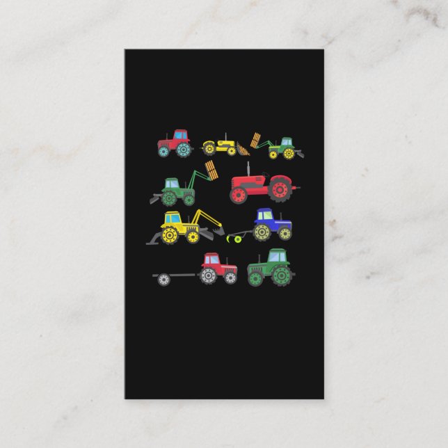 Cartão De Visita Veículos Legal de Escavadores de Rapazes para Faze (Frente)