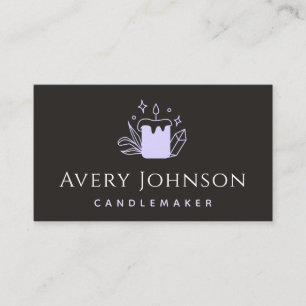 Cartão De Visita Vela artesanal e cristalino