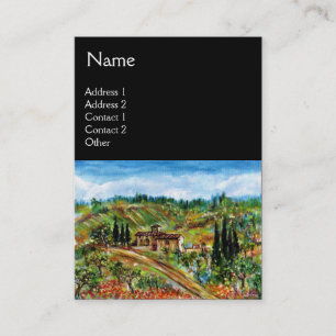 Cartão De Visita VELHO FARMHOUSE NA TÚSCULA, preto