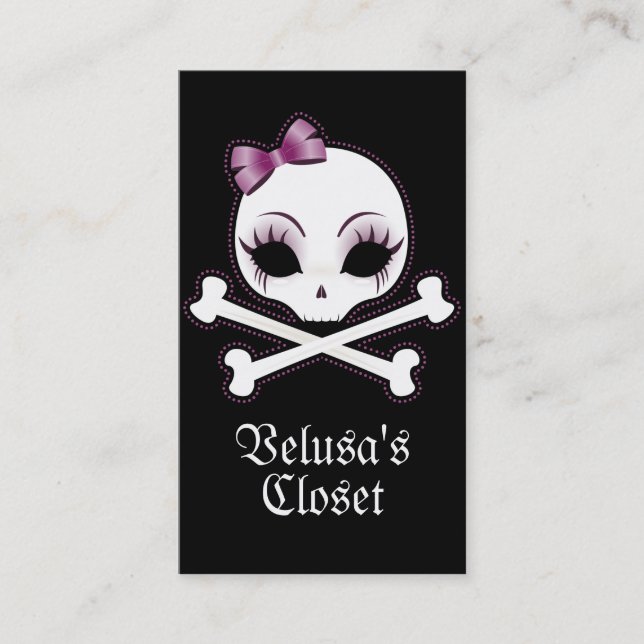 Cartão De Visita VelusaSkullie (Frente)