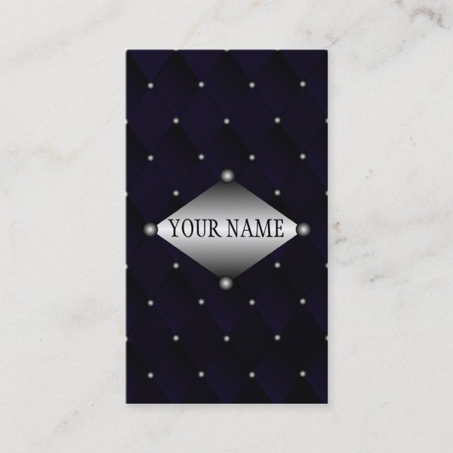 Cartão De Visita Velvet e Aço (Frente)