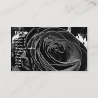 cartão de visita Velvet Rose