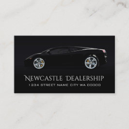 Cartão De Visita Venda Automática de Alerta Preto Moderno