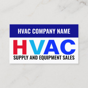 Cartão De Visita Venda de Suprimentos e Equipamentos - HVAC