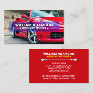 Cartão De Visita Vendas Automáticas, Reparo de Carros, Detalhamento