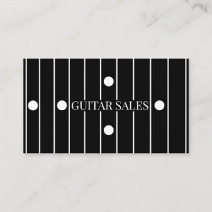 Cartão De Visita Vendas de Guitarra Estilo Pro com Teclado de Ébano