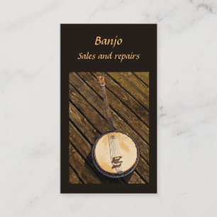 Cartão De Visita Vendas e Reparos de Banjo