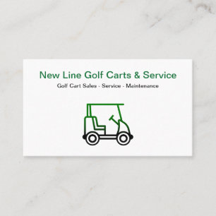 Cartão De Visita Vendas e Serviços de Carrinhos de Golfe