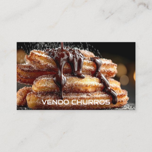 Cartão De Visita Vendo churros (Frente)