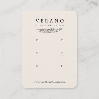 Cartão De Visita Verano Mighted Earring Multi Vertical