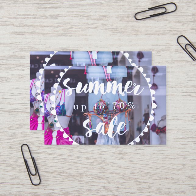 Cartão De Visita Verão de 2021 (70% LIVRES) 💯 (Frente/Verso In Situ)