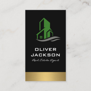Cartão De Visita Verdadeiro Ícone Imobiliário Imobiliário Lux Doura