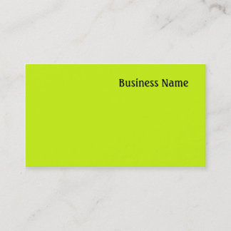 Cartão De Visita Verde