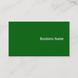 Cartão De Visita Verde