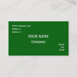 Cartão De Visita Verde