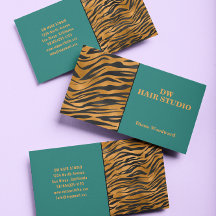 Cartão de visita Verde Colorida Moderna