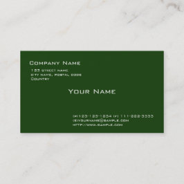 Cartão De Visita verde comum