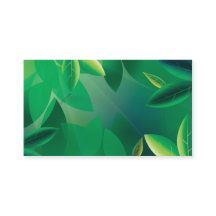 Cartão de visita verde da vida