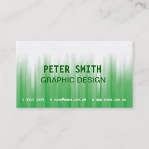 Cartão de visita Verde e Branco