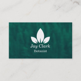 Cartão De Visita Verde e Branco Moderno Profissional