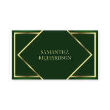 Verde Esmeralda Moderna E Dourado