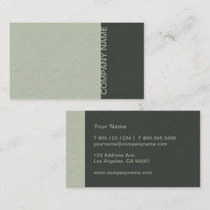 Cartão De Visita Verde prudente moderno