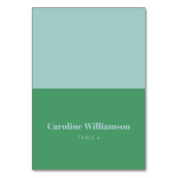 Cartão de Visita Verde Verde Azul Claro