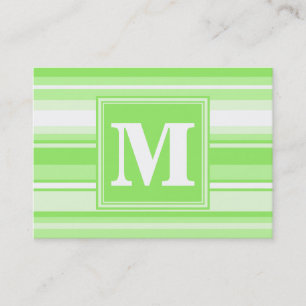 Cartão De Visita Verdes limões monogramas