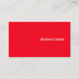 Cartão De Visita Vermelho