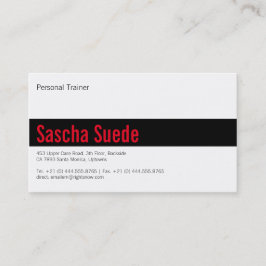 Cartão De Visita Vermelho