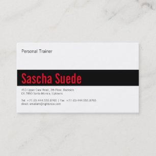 Cartão De Visita Vermelho