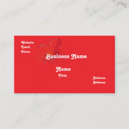 Cartão de Visita Vermelho