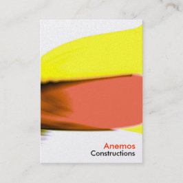 Cartão De Visita vermelho amarelo
