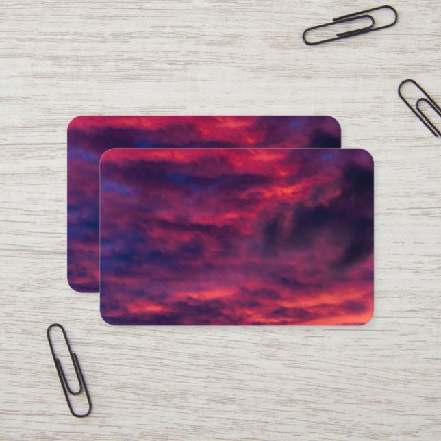 Cartão De Visita vermelho augural (Frente/Verso In Situ)