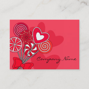 Cartão de visita vermelho da padaria da loja dos