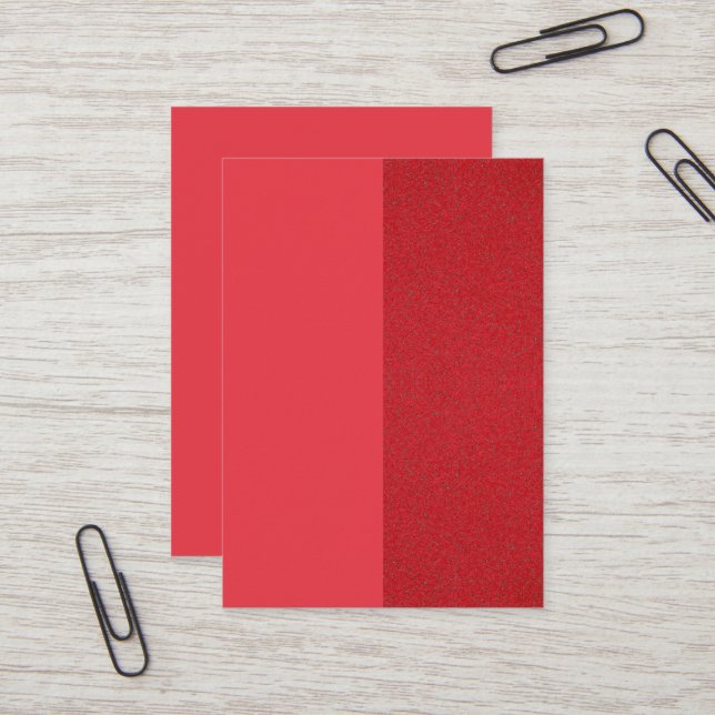 Cartão de visita Vermelho de Tomate Suave Esquerdo (Frente/Verso In Situ)