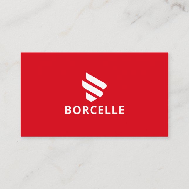 Cartão de visita vermelho e preto (Frente)