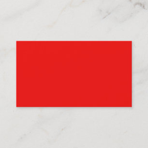 Cartão de Visita Vermelho Neon Brilhante e Branco