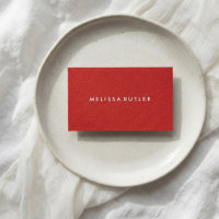 Vermelho profissional minimalista