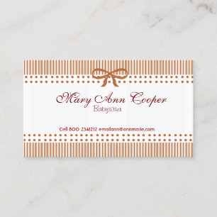 Cartão De Visita Vermelho retro bonito do laço do teste padrão